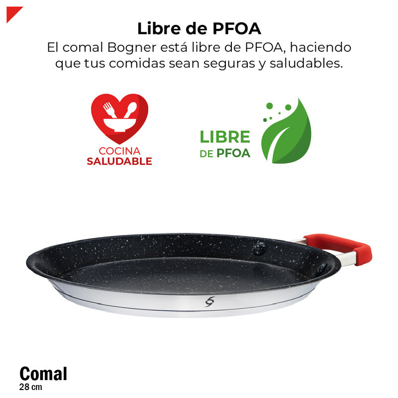 Bogner Comal 28cm Acero Inox Antiadherente Asa ... image number null