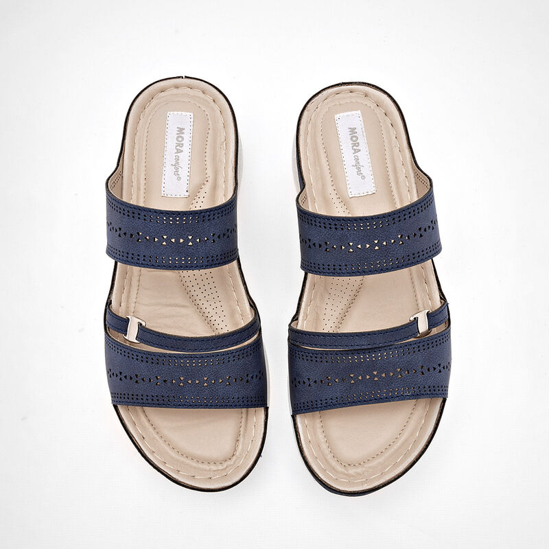 Mora Confort Sandalia para mujer marino image number null