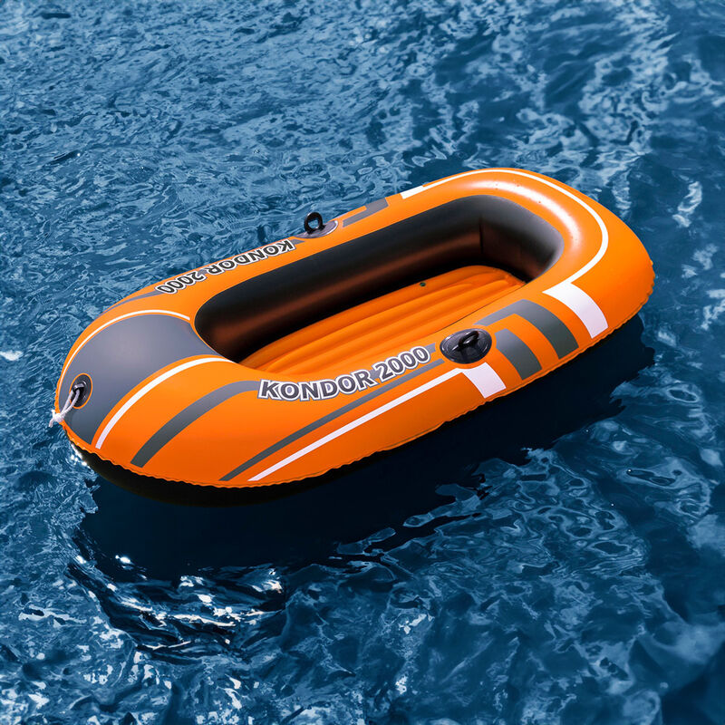 Balsa Inflable con Agarraderas Roja con Negro 1... image number null