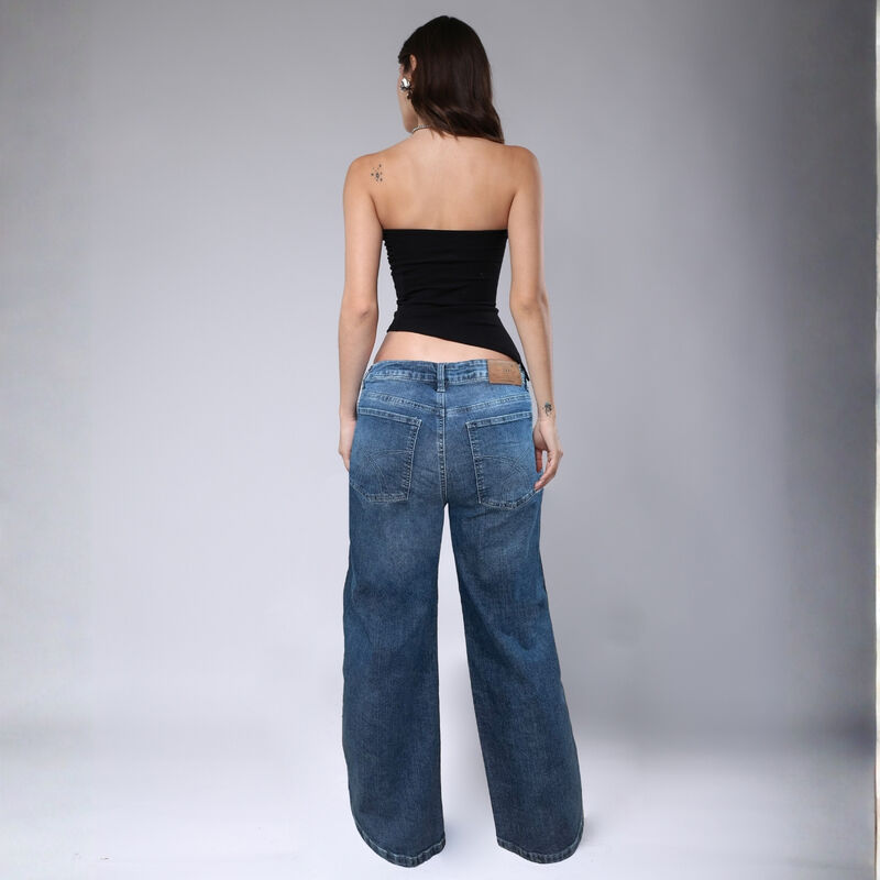 Jeans De Dama Recto Savi Jeans Sb4701 Tiro Alto... image number null