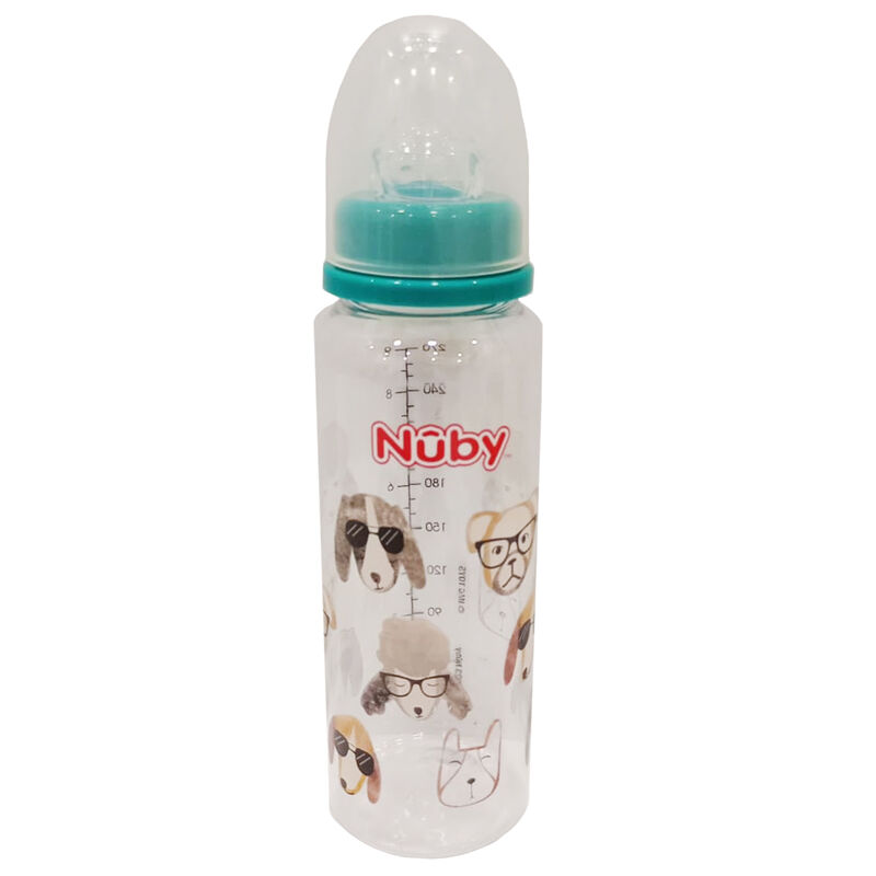 Biber&oacute;n Nuby Antigoteo 9oz Verde Perros image number null