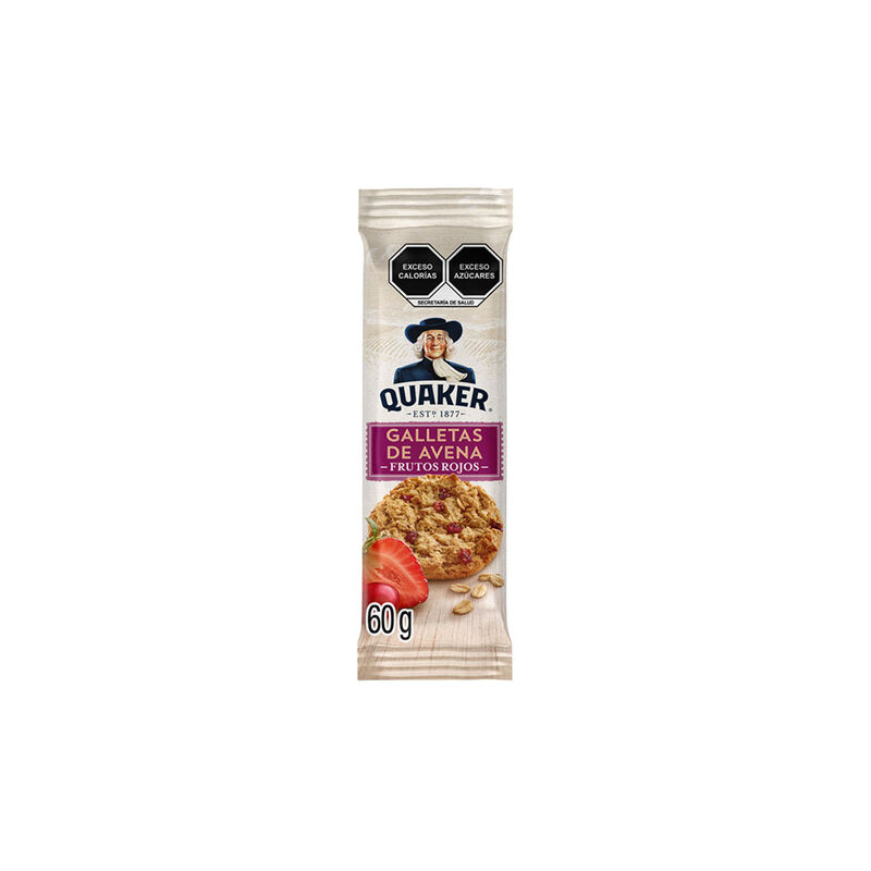 GALLETA AVENA FRUTO ROJO QUAKER 60GR image number null