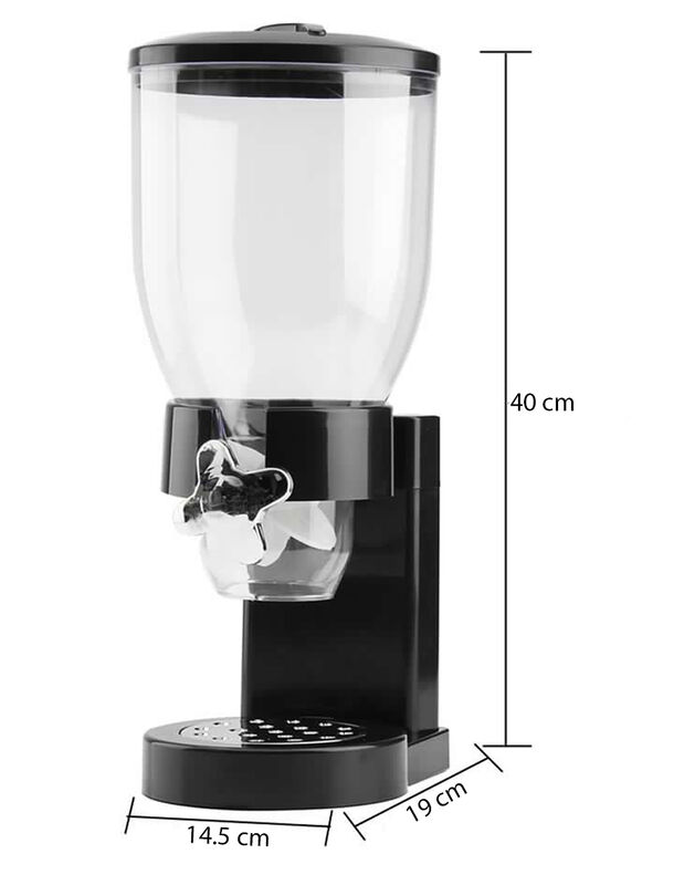 Dispensador Cereal Sencillo Deluxe Negro image number null