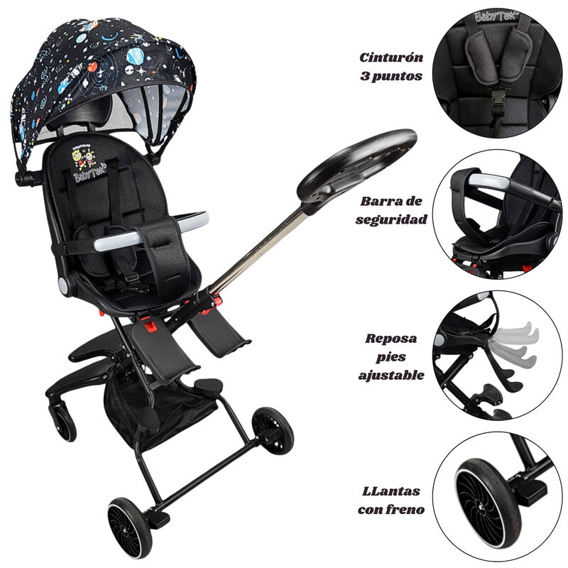 Carriola Para Beb&eacute; Giratoria,frenos,plegable Y ... image number null