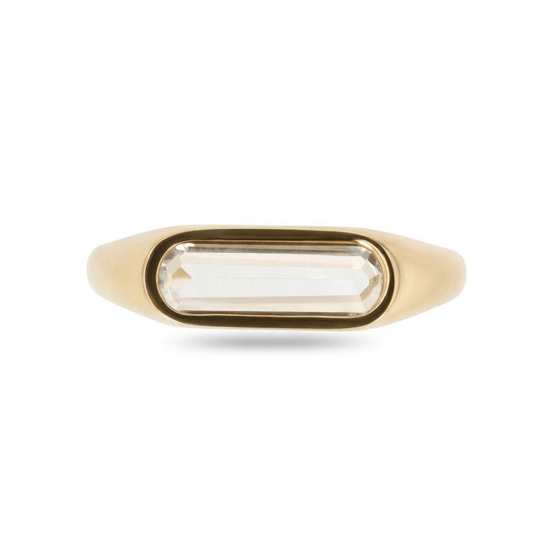 Anillo De Oro Amarillo 14k Con Cuarzo Amarillo ... image number null