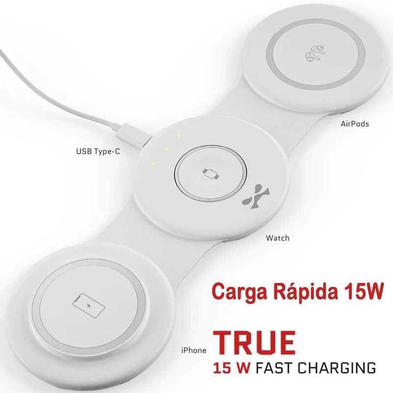 Base Cargador GHOSTEK 3en1 rapido inalambrico Q... image number null