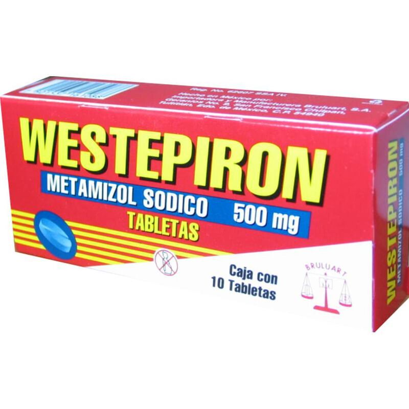 Westepiron 500mg caja con 20 tabletas image number null