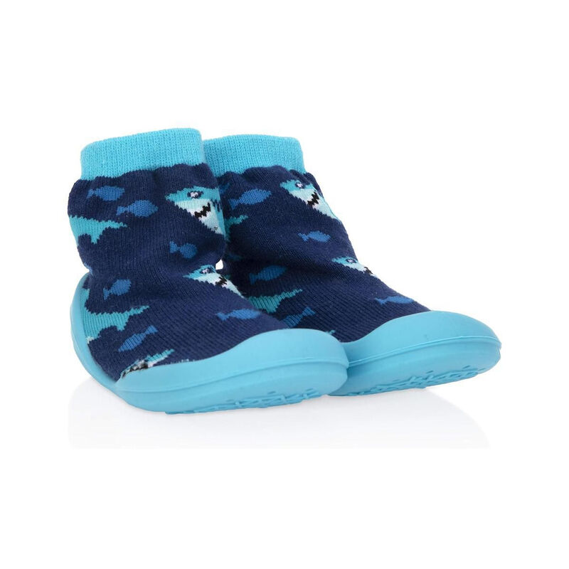 Calcetines Con Suela De Goma Nuby Snekz Tibur&oacute;n... image number null
