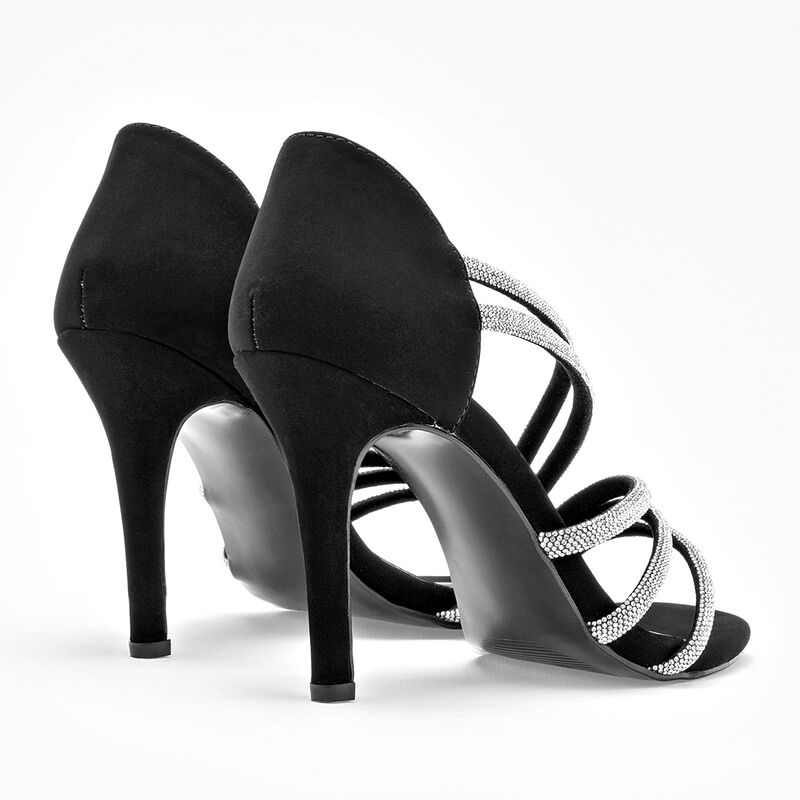 Clasben Zapatillas de fiesta para mujer negro p... image number null