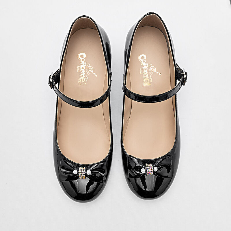 Caramel Zapato de graduaci&oacute;n para ni&ntilde;a negro ch... image number null