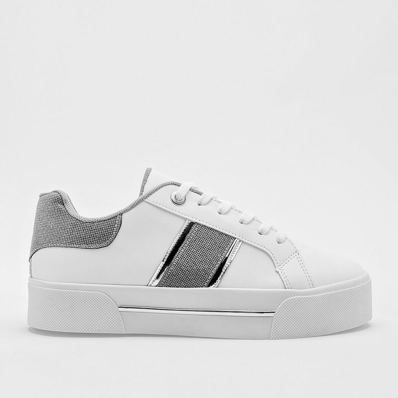 Lady One Tenis urbano para mujer blanco plata image number null