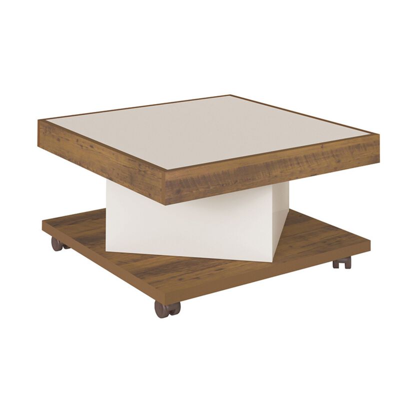 Mesa de Centro Bertolini Sahara Pino Con Off Wh... image number null