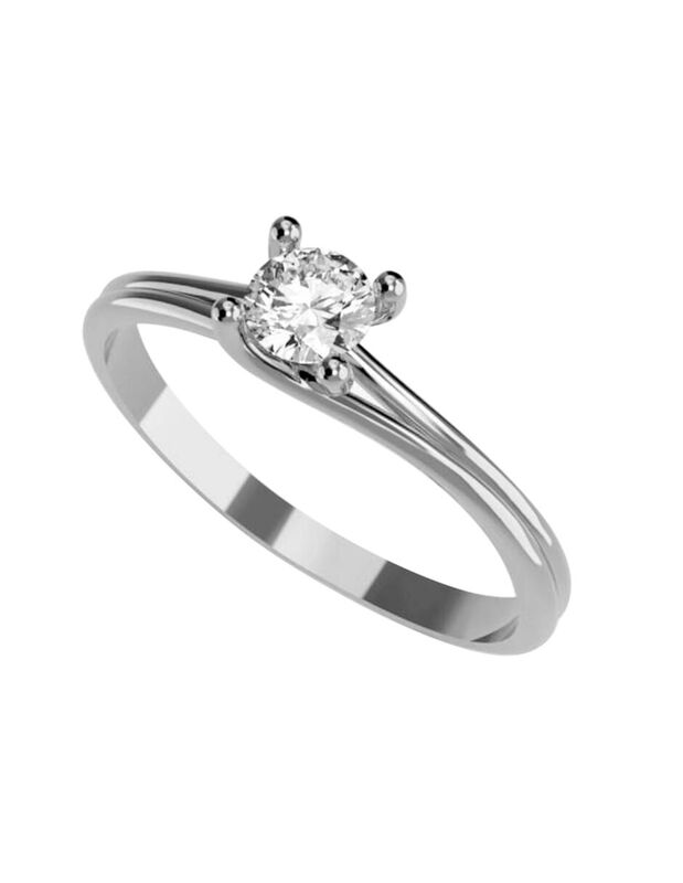 Anillo de Compromiso de 14K con Circonia Talla ... image number null