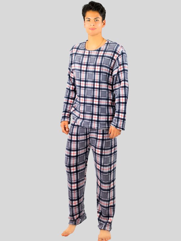 Pijama De Hombre Afelpada Pantal&oacute;n Sudadera Tel... image number null