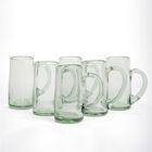 Tarros de Cerveza Set de 6 Tarros de Vidrio Soplado Transparente Marea Baja