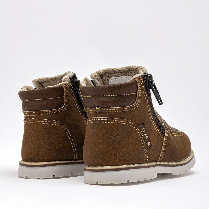 Tres-A Botitas para beb&eacute; ni&ntilde;o. Caf&eacute; image number null