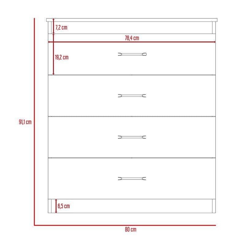 C&oacute;moda Organizador Marino, Wengue, con Cuatro C... image number null