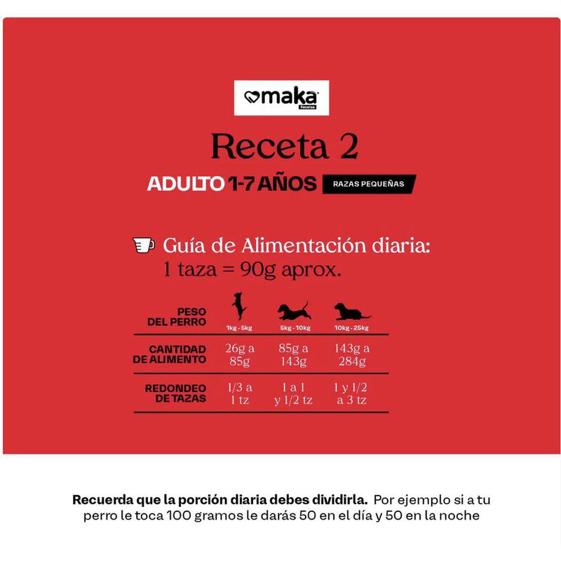Maka Receta 2 Adulto Raza Peque&ntilde;a 4 kg,Original... image number null