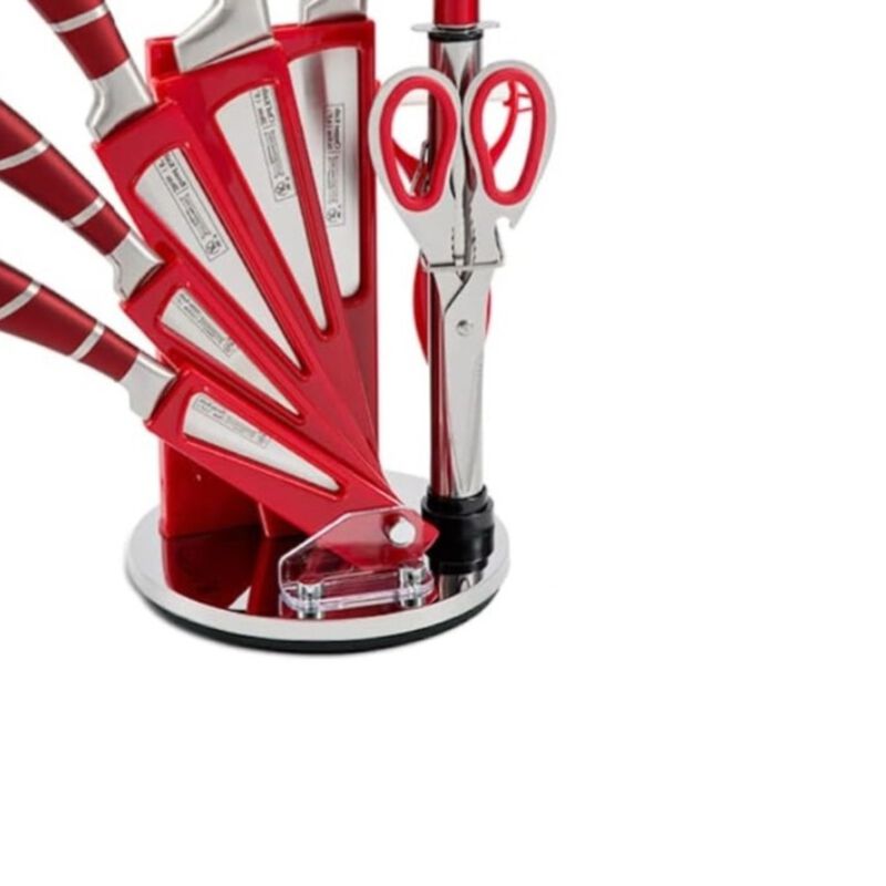 Juego De Cuchillos Ks200r 9p 9 Piezas Rojo Ort image number null