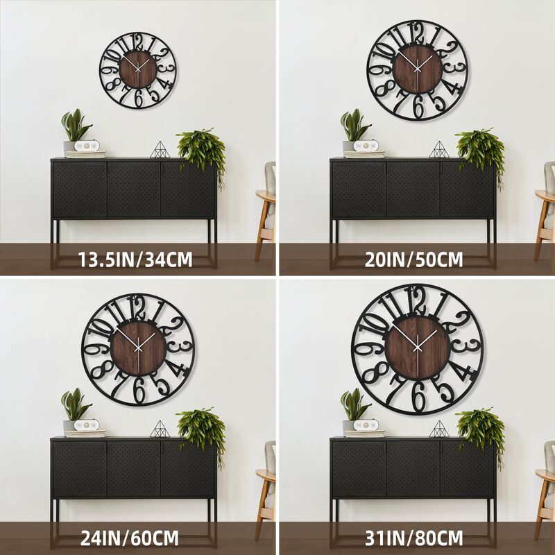 Reloj De Pared Mee 2ou, Grande, 50 Cm, Silencio... image number null
