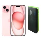 iPhone 15 128GB Rosa E-SIM Reacondicionado + Power Bank 10,000mah