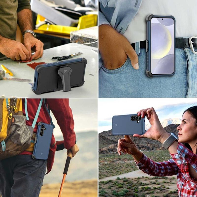 Funda MYBAT Maverick clip para Samsung S24 Azul image number null