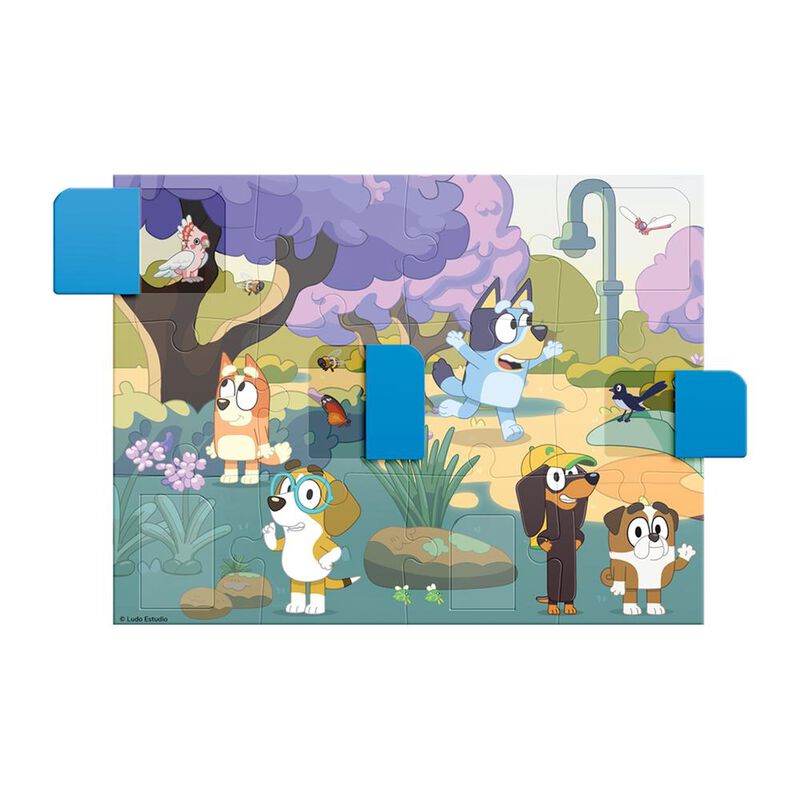 Rompecabezas Infantil Bluey Arma Y Descubre 12 ... image number null