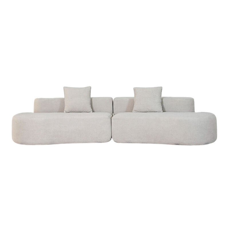 Sof&aacute; Espuma Alta densidad NORDIKA Beige 4 plaza... image number null