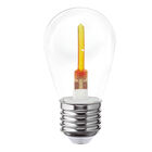Pack de 10 focos LED Aksi 1W S14 Estela de Luz Base E27 Rojo