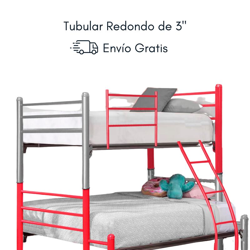 Litera Kids Mixta Color Rojo Plata Base Matrimo... image number null