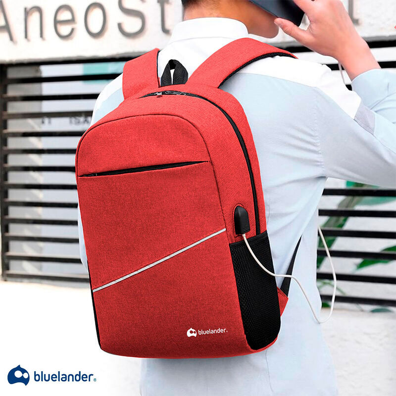 Mochila Antirrobo Rojo 3 pzs Bluelander image number null