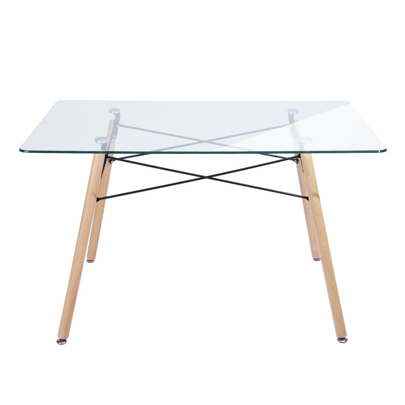 Mesa de Comedor Rectangular Cristal para 4 o 6 ... image number null