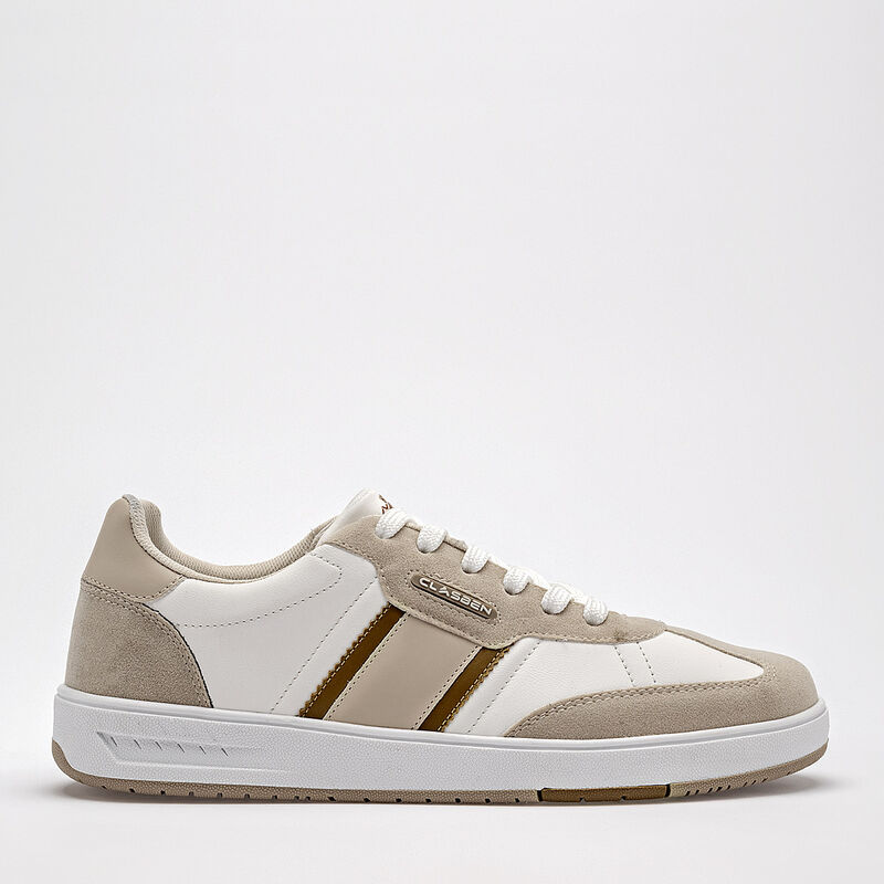 Clasben tenis para hombre blanco beige cod 1414... image number null