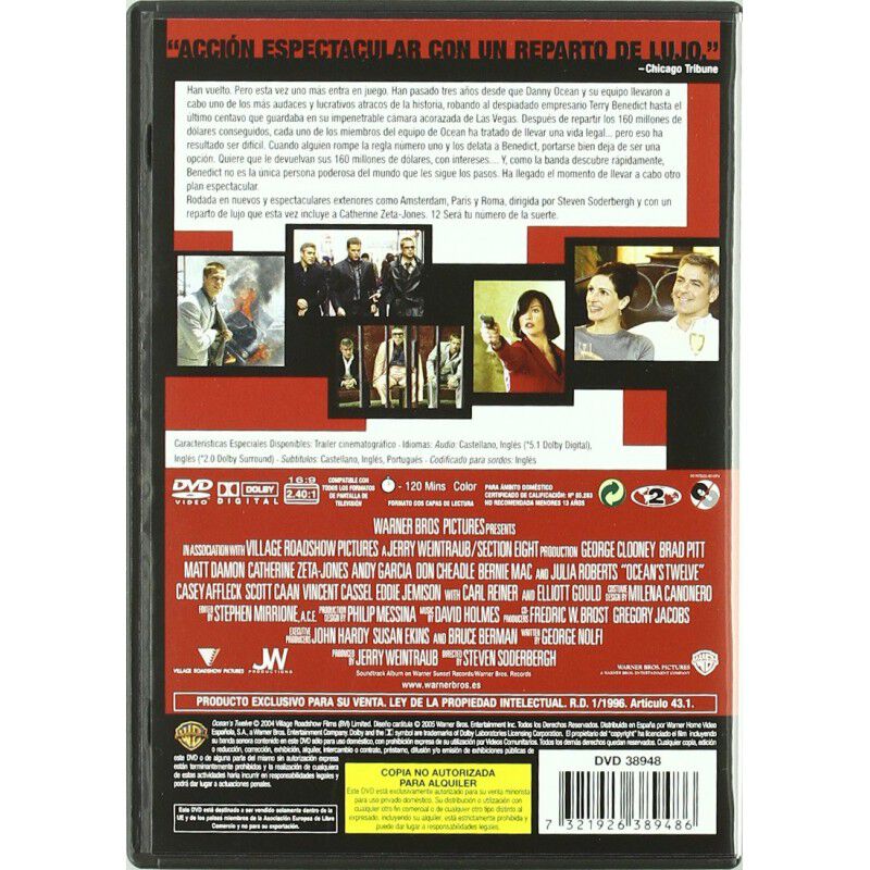 Los Doce De Ocean (dvd) image number null