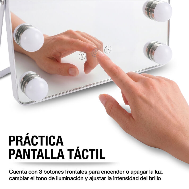Espejo Para Maquillaje Con Modos De Iluminaci&oacute;n... image number null