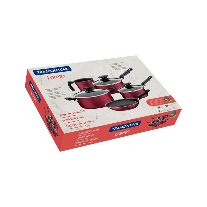 BATERIA DE COCINA TRAMONTINA 20399782 LORETO 8 ... image number null