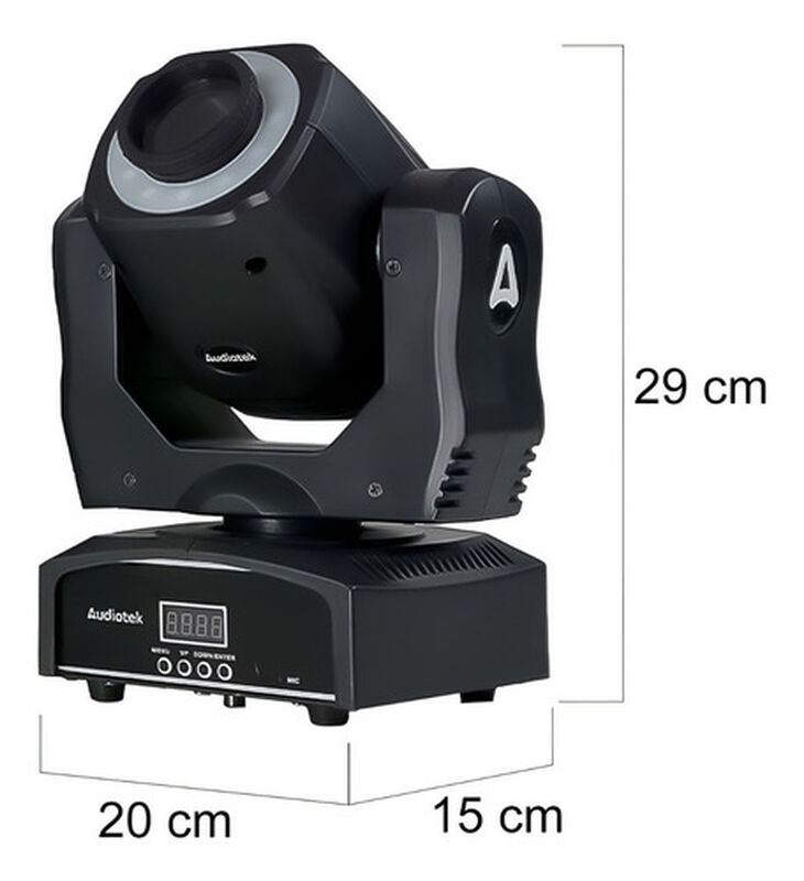 Set 2 Cabeza Móvil  Rgb Robótica 90w con Mochil... image number null