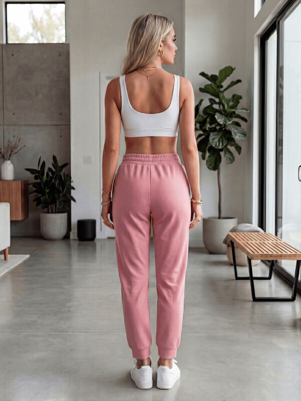 Pants Mujer Corte Ancho PANT-061 Rosa Dise&ntilde;o Mo... image number null