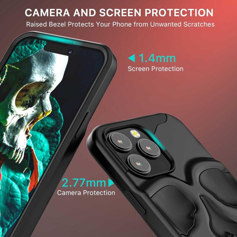 Funda MYBAT Skullcap para iPhone 14 PRO Negra image number null