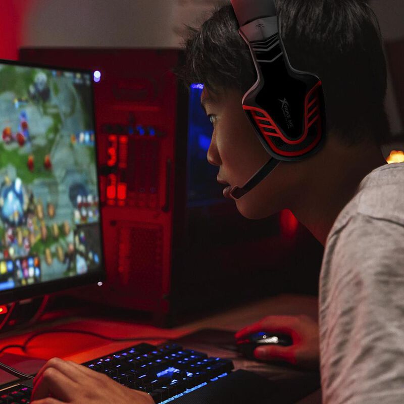 Aud&iacute;fono Gamer con Micr&oacute;fono Xtrikeme GH-310 Ov... image number null