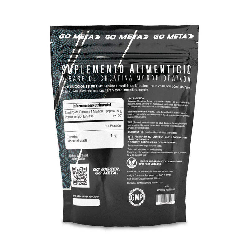 Creatina Meta Nutrition Sin Sabor / Ni Colorant... image number null