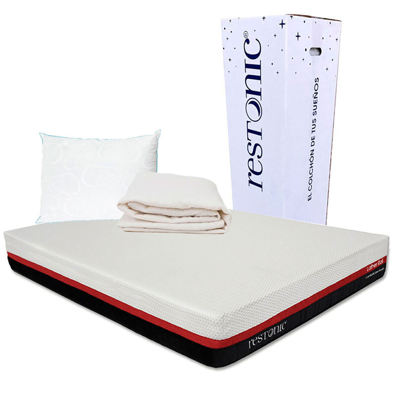 Colch&oacute;n King Size Restonic Lather  + Almohada o... image number null