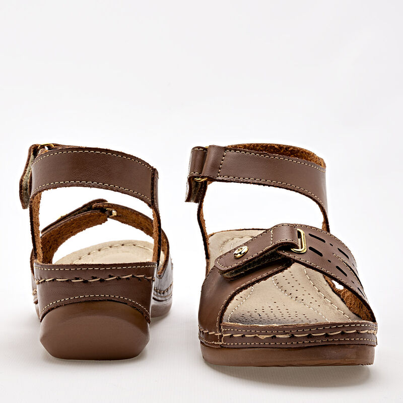 Mora Confort Sandalia para mujer caf&eacute; image number null