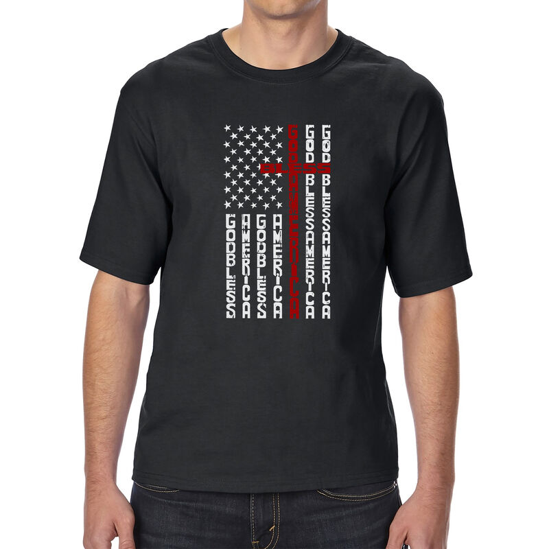 Camiseta Alta y Larga Word Art Para Hombre - Ba... image number null