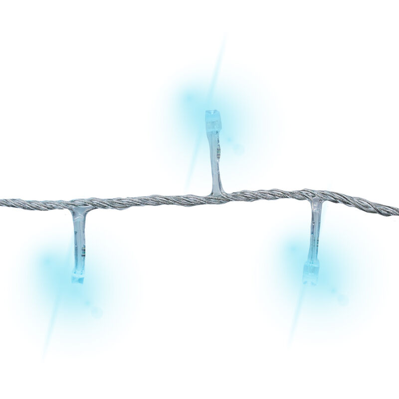 Serie Luces LED 300 focos Luz Azul Cable Transp... image number null