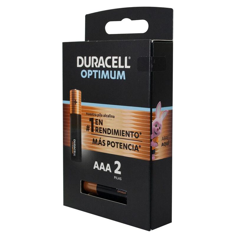 DURACELL ALCALINA AAA CON 2 UNIDADES OPTIMUM 1.... image number null