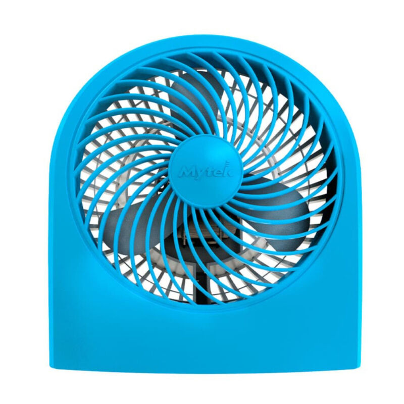 Ventilador De Escritorio O Piso Plastico Azul  ... image number null