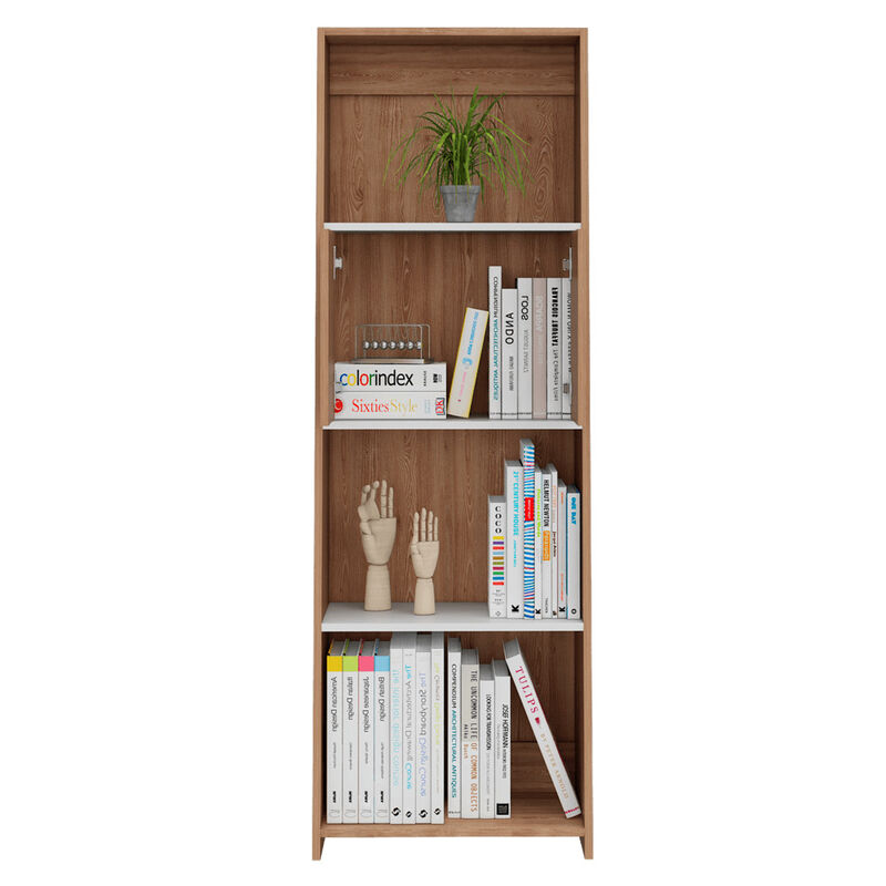 Librero Tanix Miel y Blanco Virtual Muebles image number null