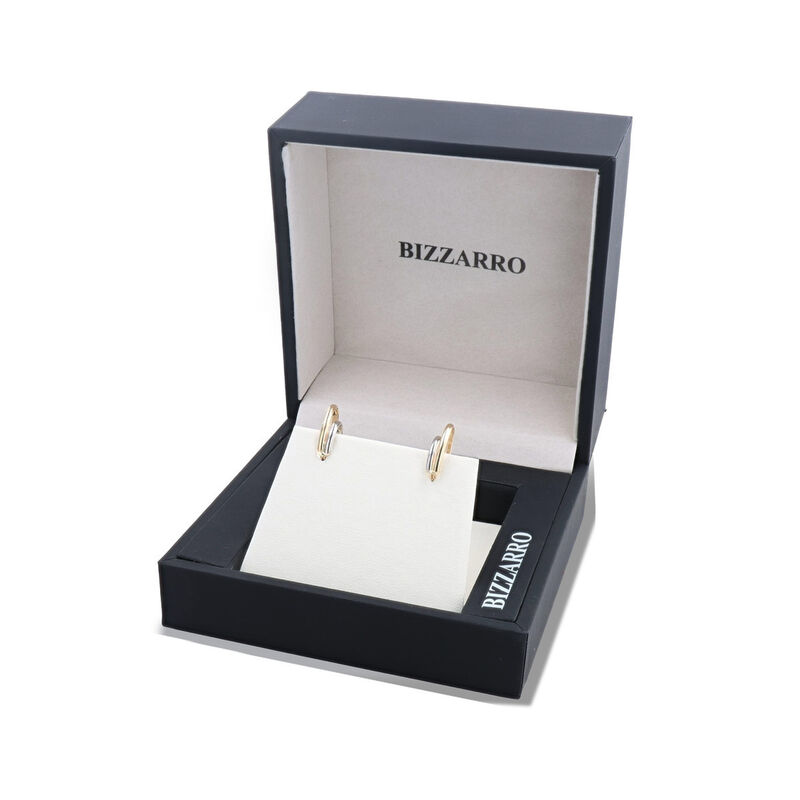 Arracadas Bicolor Oro 10k 15x11 Mm | Bizzarro image number null