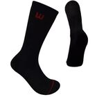 Wilson 10 Pares de Tines largos para Hombre, Color Negro Logo Blanco ,Talla Unitalla, Sin felpa